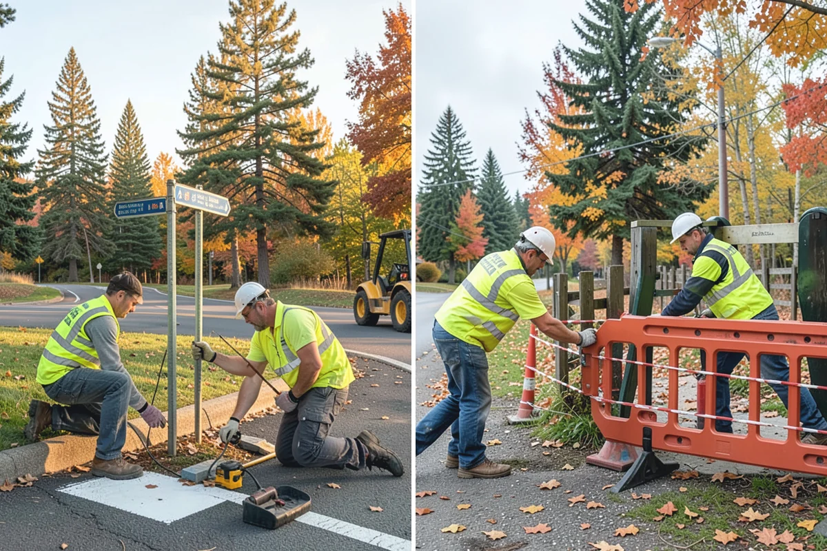 K-Rail Placement in Hamilton, Skagit County, WA - Plan the K-rail run and delineation needs
