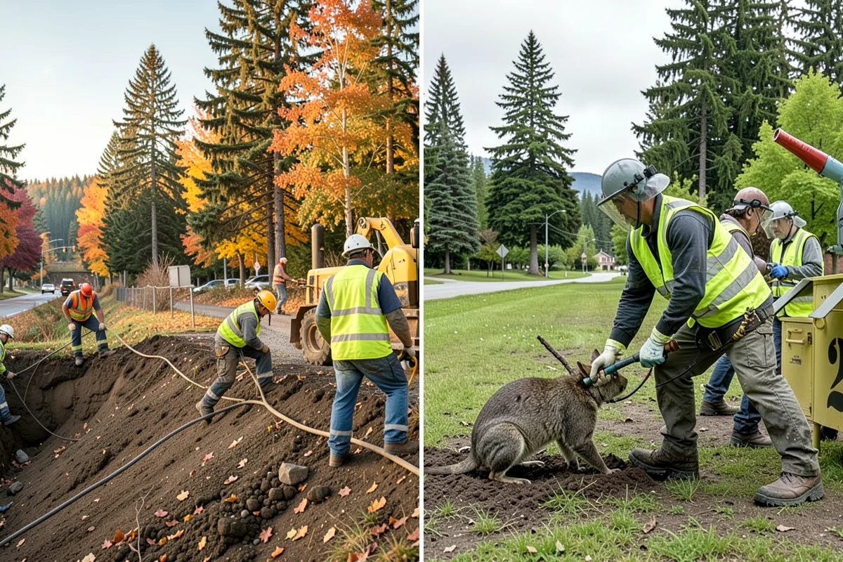 K-Rail Placement in Hunts Point, King County, WA - Plan the K-rail run and delineation needs