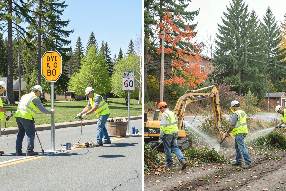 K-Rail Placement in Lake Stevens, Snohomish County, WA - Plan the K-rail run and delineation needs