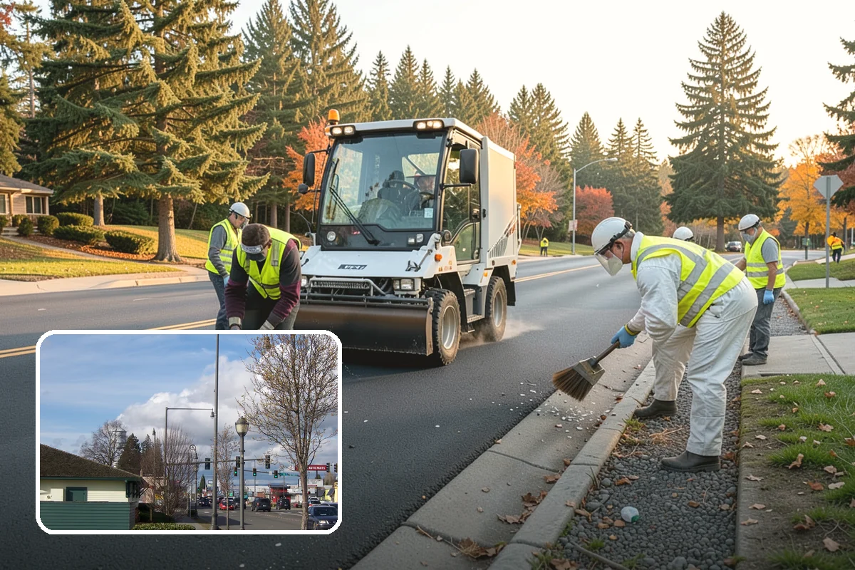 K-Rail Placement in Marysville, Snohomish County, WA - Continuous barrier protection along alignments
