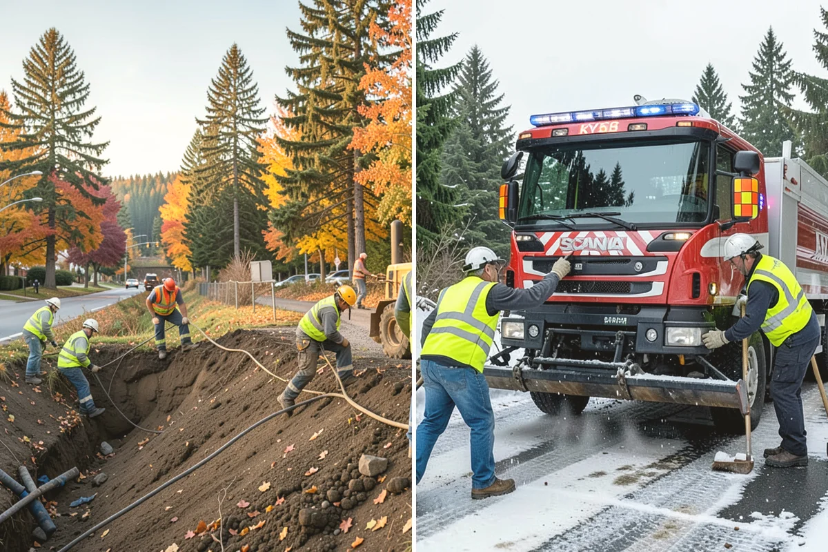K-Rail Placement in Mercer Island, King County, WA - Plan the K-rail run and delineation needs