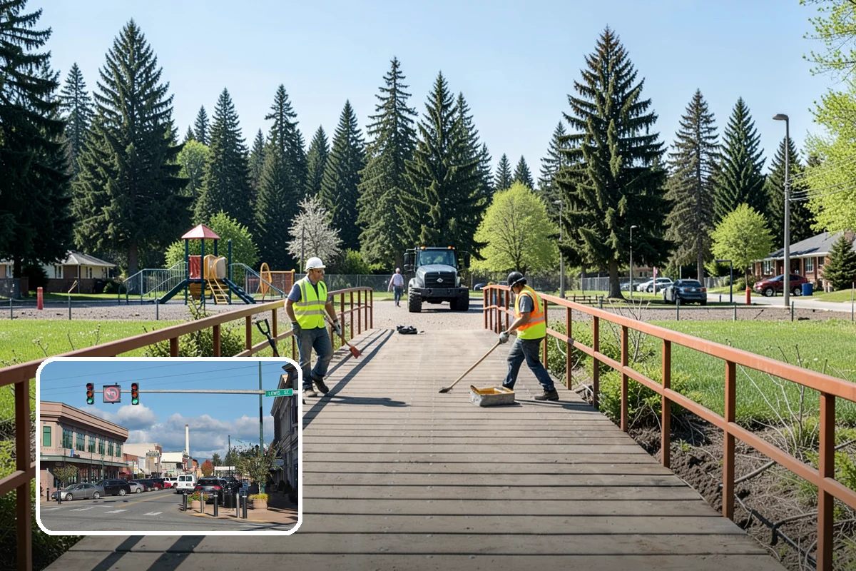 K-Rail Placement in Monroe, Snohomish County, WA - Continuous barrier protection along alignments
