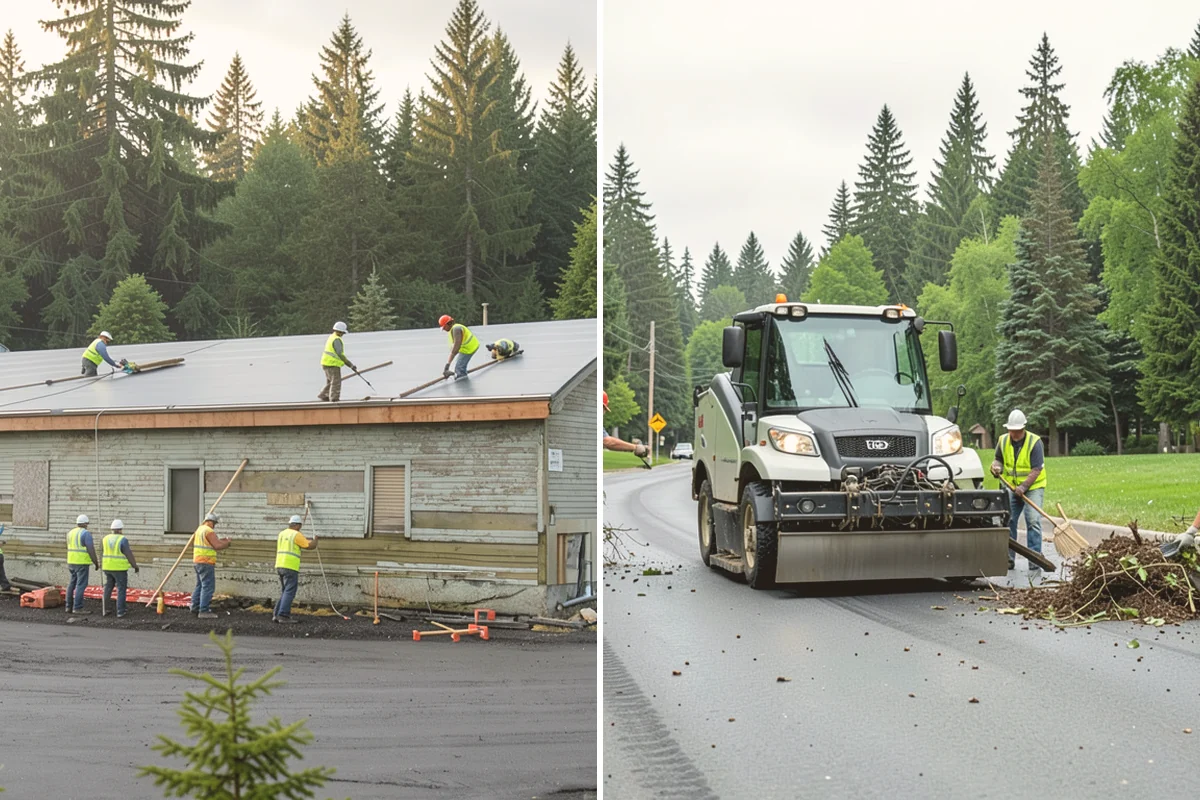 K-Rail Placement in Mount Vernon, Skagit County, WA - Plan the K-rail run and delineation needs