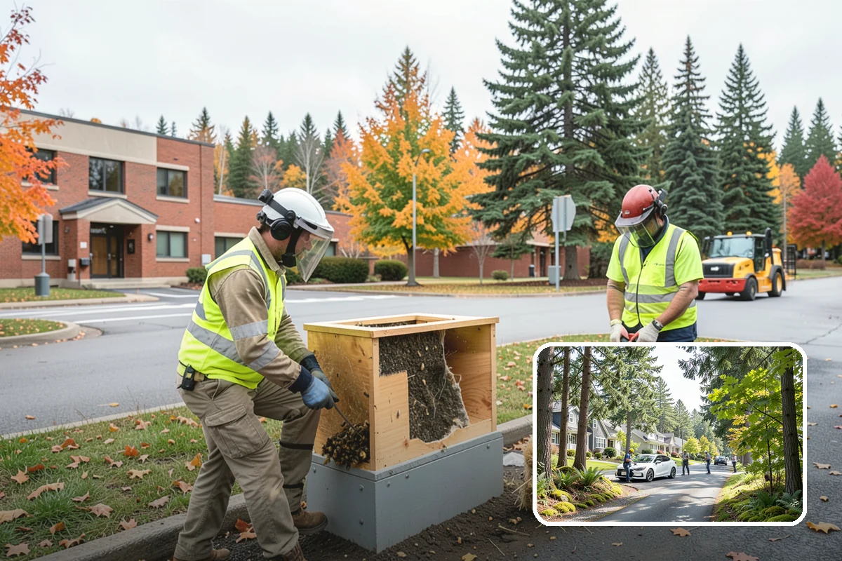 K-Rail Placement in Normandy Park, King County, WA - Continuous barrier protection along alignments