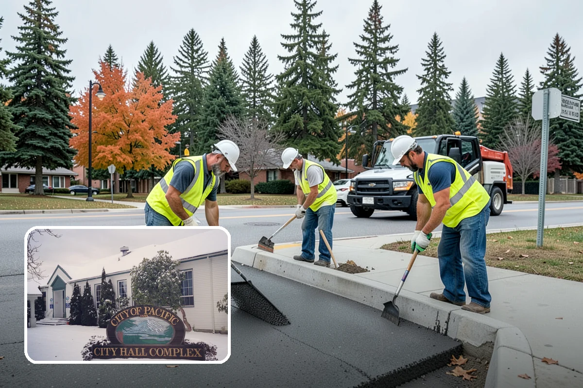 K-Rail Placement in Pacific, King County, WA - Continuous barrier protection along alignments