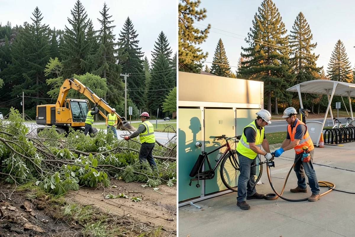 K-Rail Placement in Puyallup, Pierce County, WA - Plan the K-rail run and delineation needs