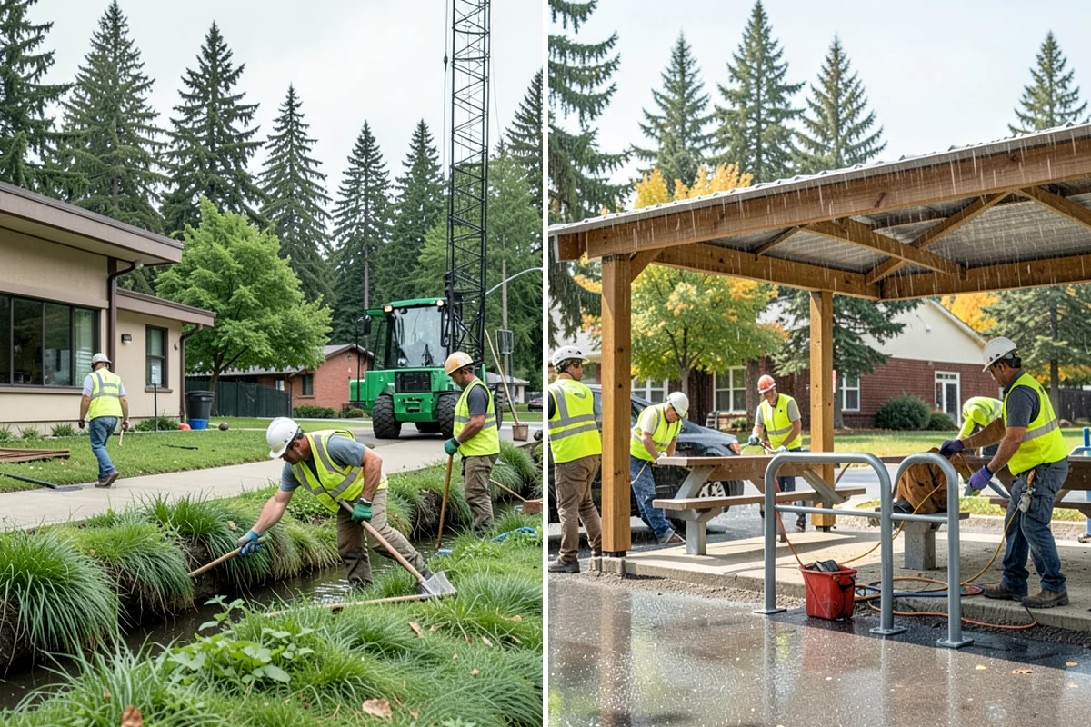 K-Rail Placement in Sedro-Woolley, Skagit County, WA - Plan the K-rail run and delineation needs