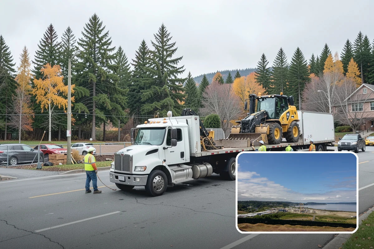 K-Rail Placement in University Place, Pierce County, WA - Continuous barrier protection along alignments