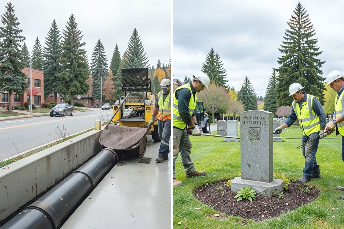 K-Rail Placement in Woodinville, King County, WA - Plan the K-rail run and delineation needs
