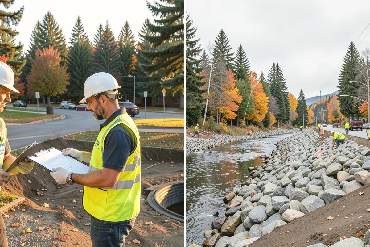 K-Rail Placement in Yarrow Point, King County, WA - Plan the K-rail run and delineation needs