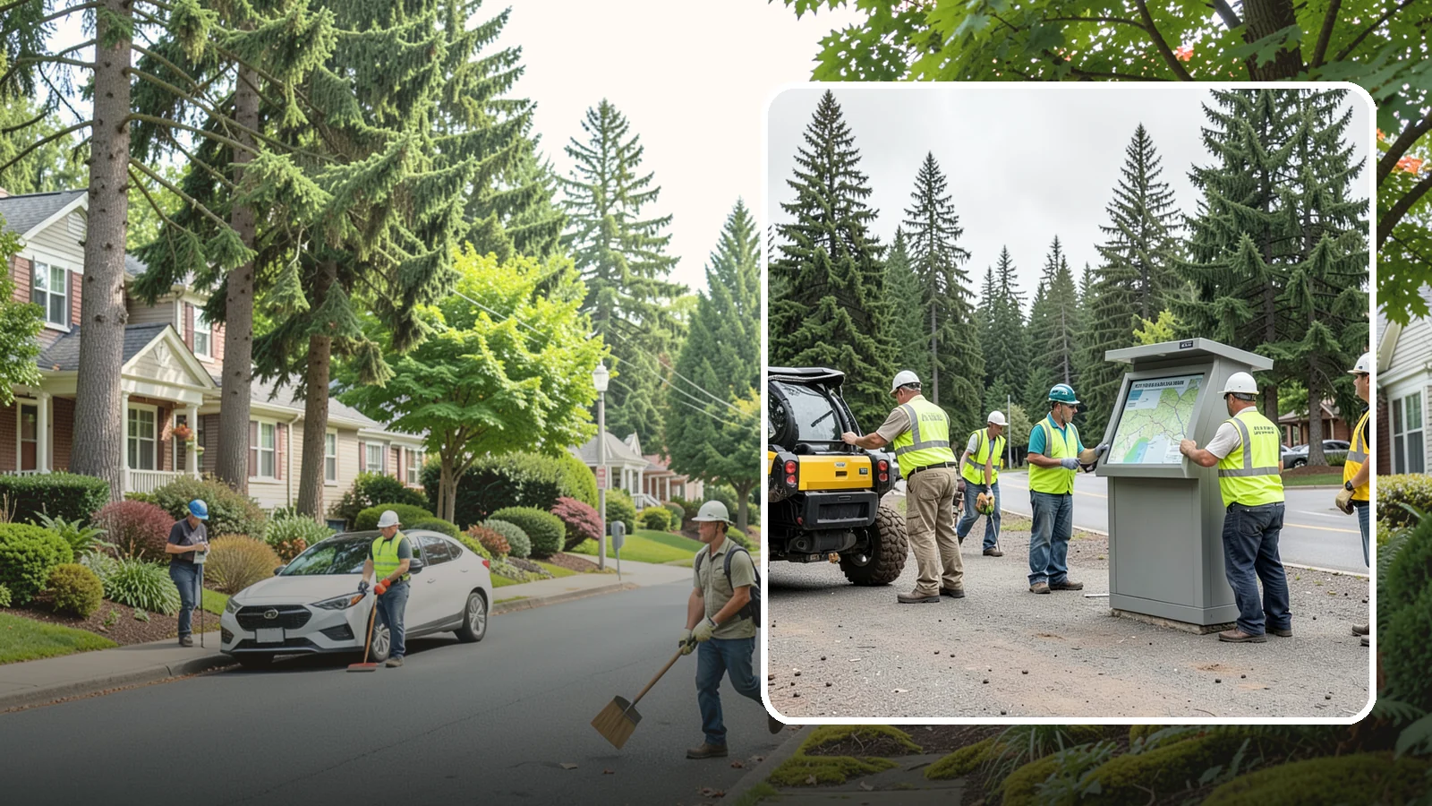 Kiosk Installation in Beaux Arts Village, King County, WA - We install community information kiosks at trailheads, parks, and civic gathering places for posted notices and maps.