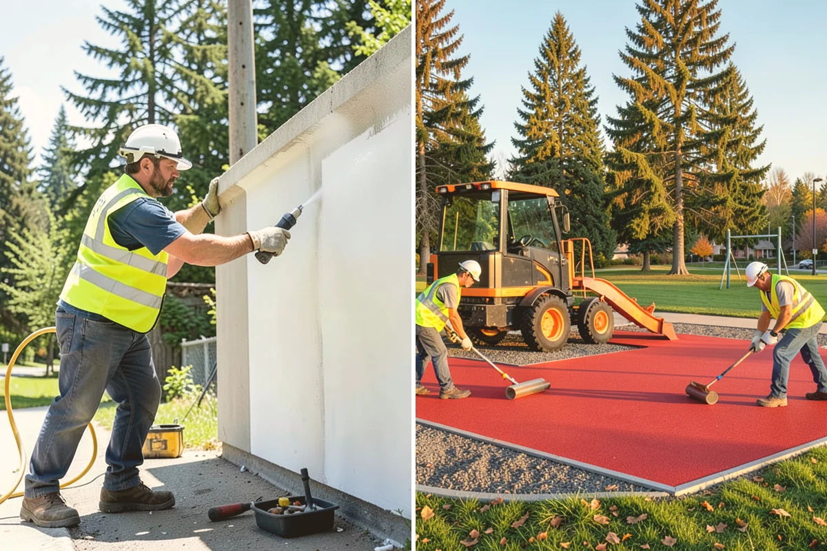 Kiosk Installation in Bellevue, King County, WA - Confirm kiosk model, materials, and footing details