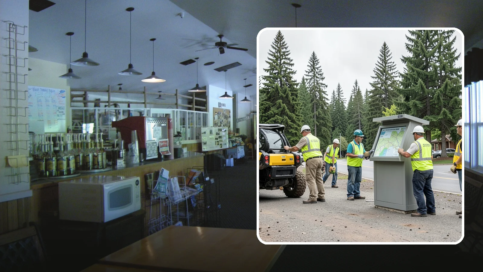 Kiosk Installation in Black Diamond, King County, WA - We install community information kiosks at trailheads, parks, and civic gathering places for posted notices and maps.