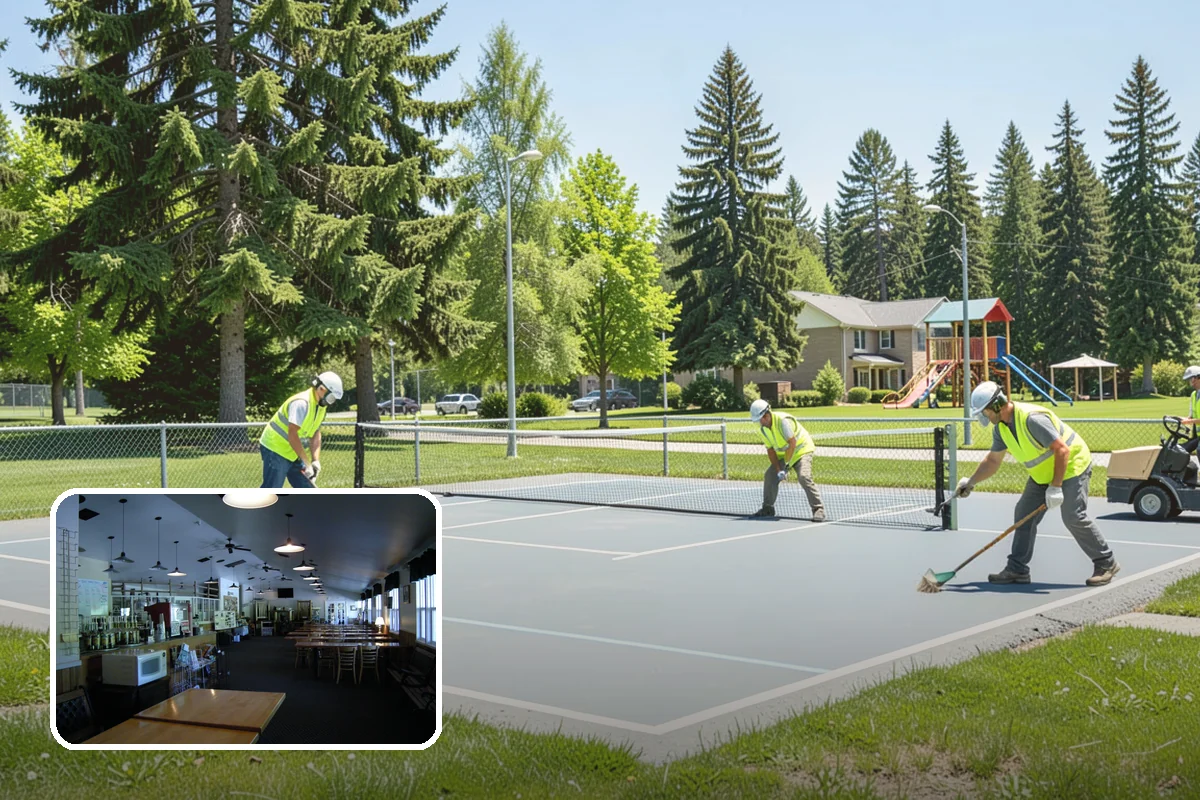 Kiosk Installation in Black Diamond, King County, WA - Provides a protected, official surface for public postings and maps