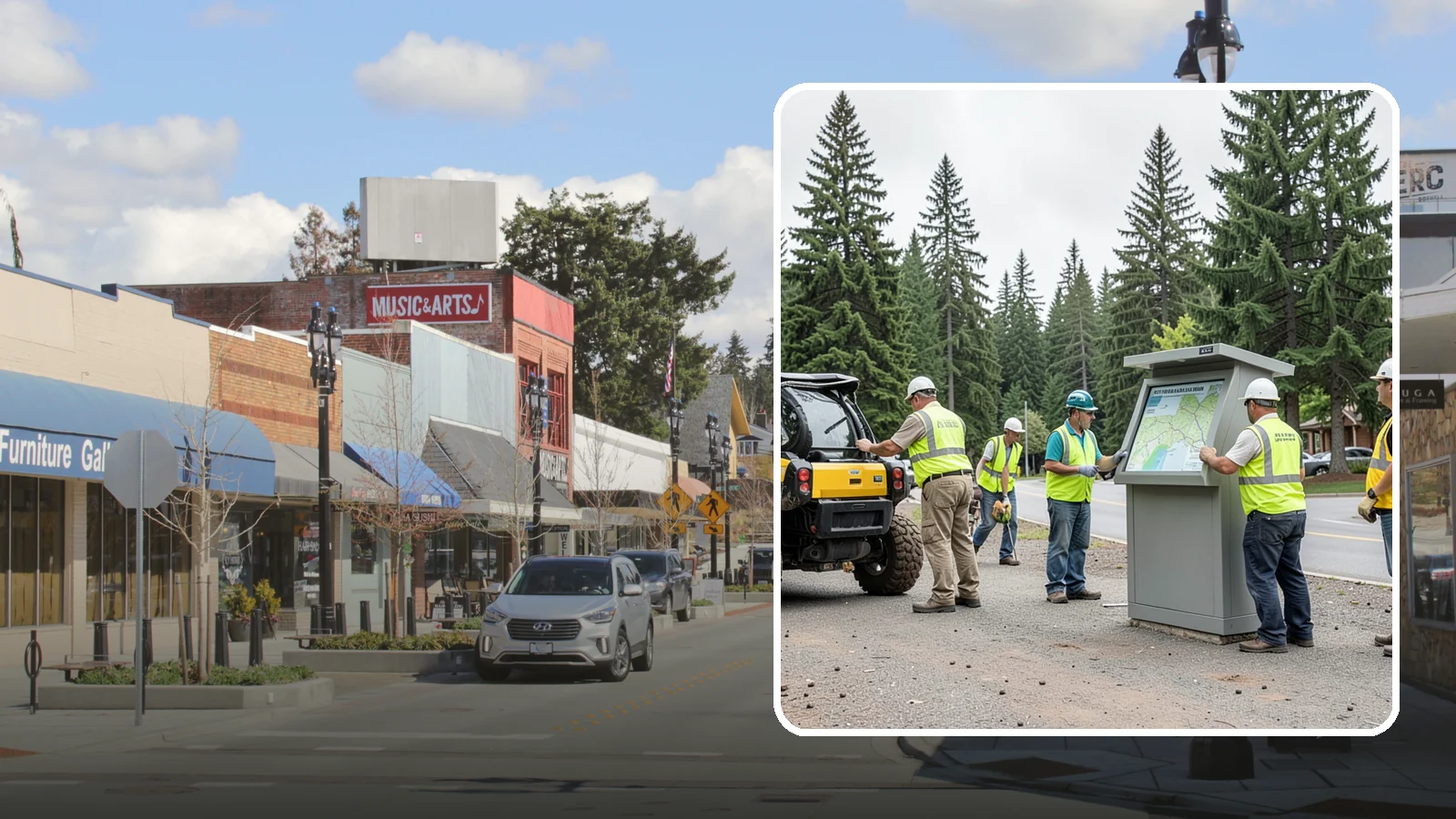 Kiosk Installation in Bothell, King County, WA - We install community information kiosks at trailheads, parks, and civic gathering places for posted notices and maps.