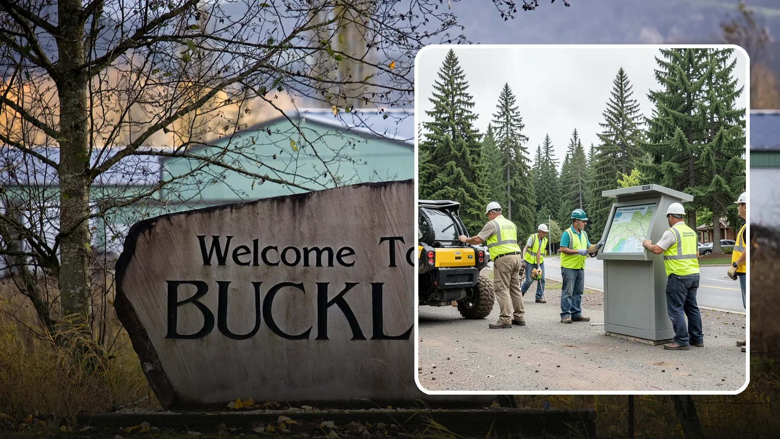 Kiosk Installation in Buckley, Pierce County, WA - We install community information kiosks at trailheads, parks, and civic gathering places for posted notices and maps.
