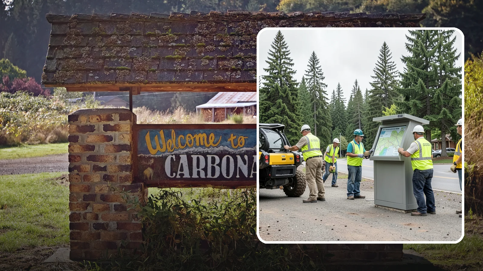 Kiosk Installation in Carbonado, Pierce County, WA - We install community information kiosks at trailheads, parks, and civic gathering places for posted notices and maps.