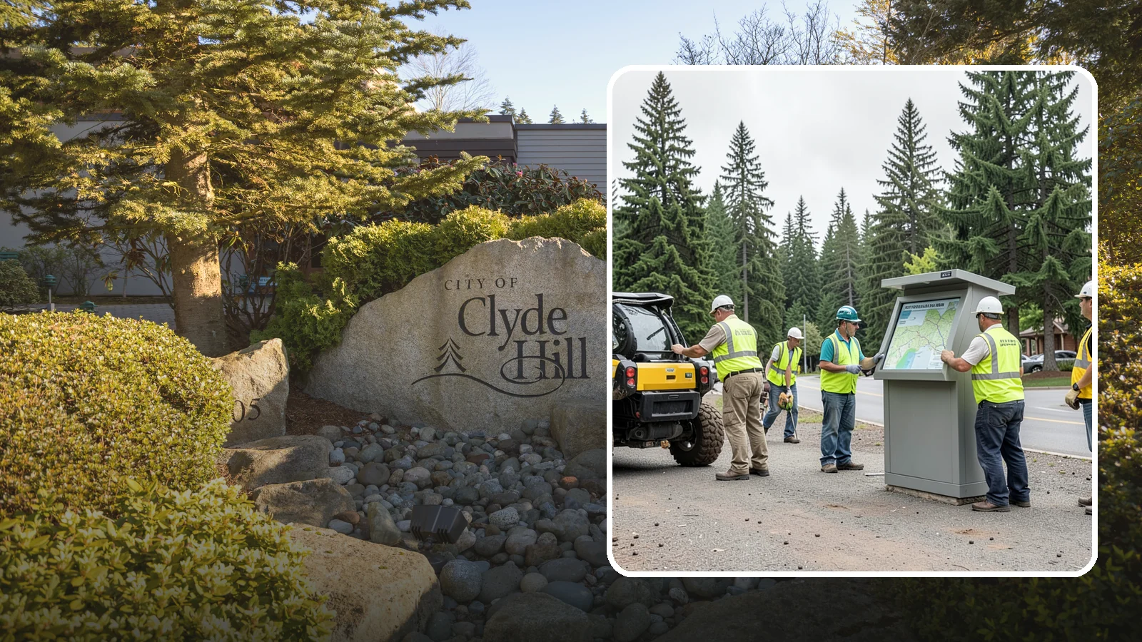 Kiosk Installation in Clyde Hill, King County, WA - We install community information kiosks at trailheads, parks, and civic gathering places for posted notices and maps.
