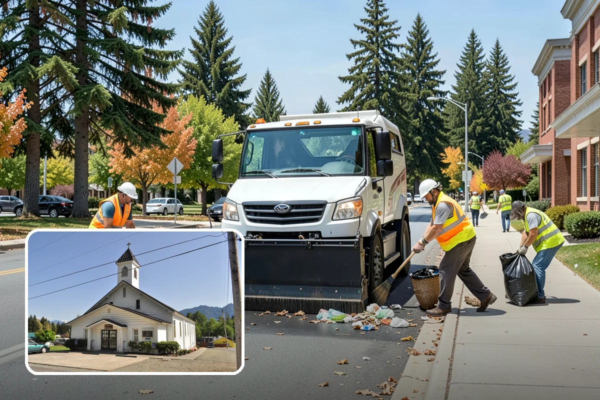 Kiosk Installation in Concrete, Skagit County, WA - Provides a protected, official surface for public postings and maps