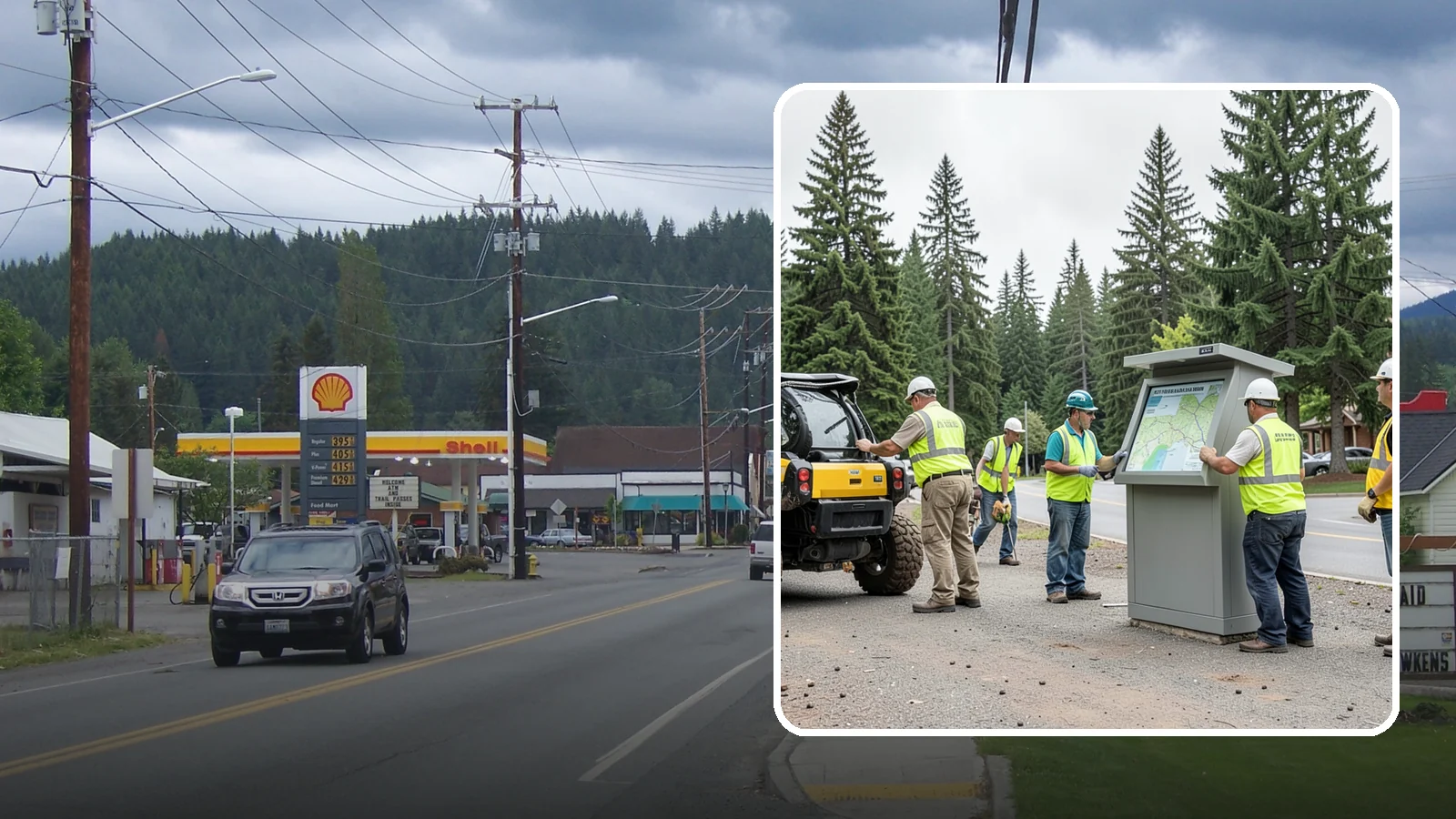Kiosk Installation in Granite Falls, Snohomish County, WA - We install community information kiosks at trailheads, parks, and civic gathering places for posted notices and maps.