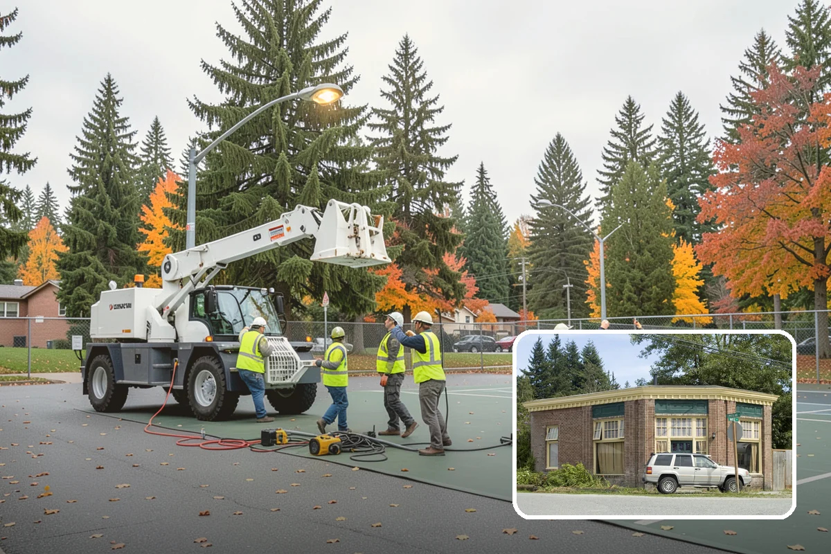 Kiosk Installation in Hamilton, Skagit County, WA - Provides a protected, official surface for public postings and maps