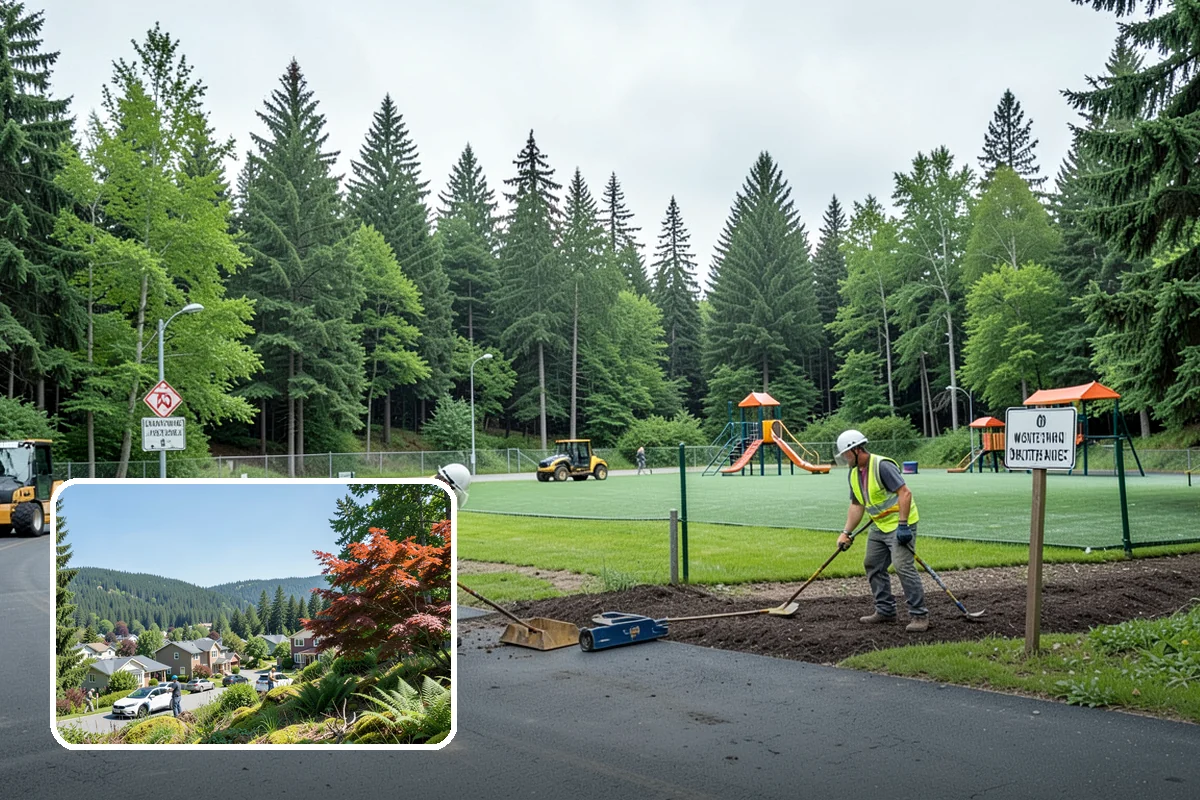 Kiosk Installation in Index, Snohomish County, WA - Provides a protected, official surface for public postings and maps