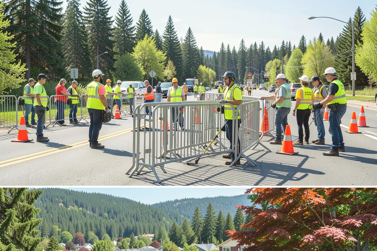Kiosk Installation in Index, Snohomish County, WA - Footing and installation work is best scheduled in drier months for reliable concrete cures, though covered kiosks can be set...