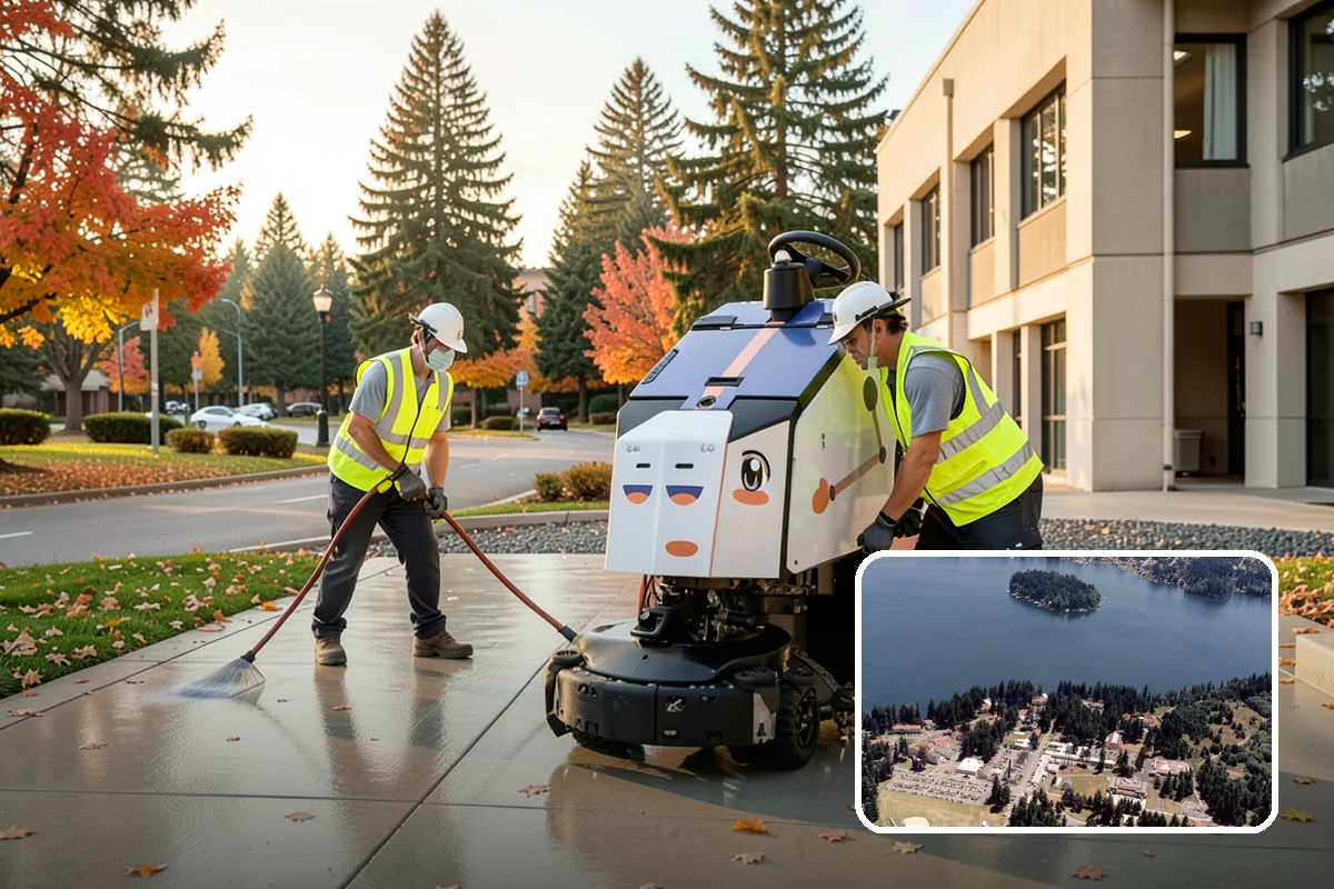 Kiosk Installation in Lakewood, Pierce County, WA - Provides a protected, official surface for public postings and maps