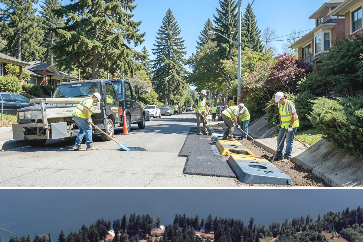 Kiosk Installation in Lakewood, Pierce County, WA - Footing and installation work is best scheduled in drier months for reliable concrete cures, though covered kiosks can be set...