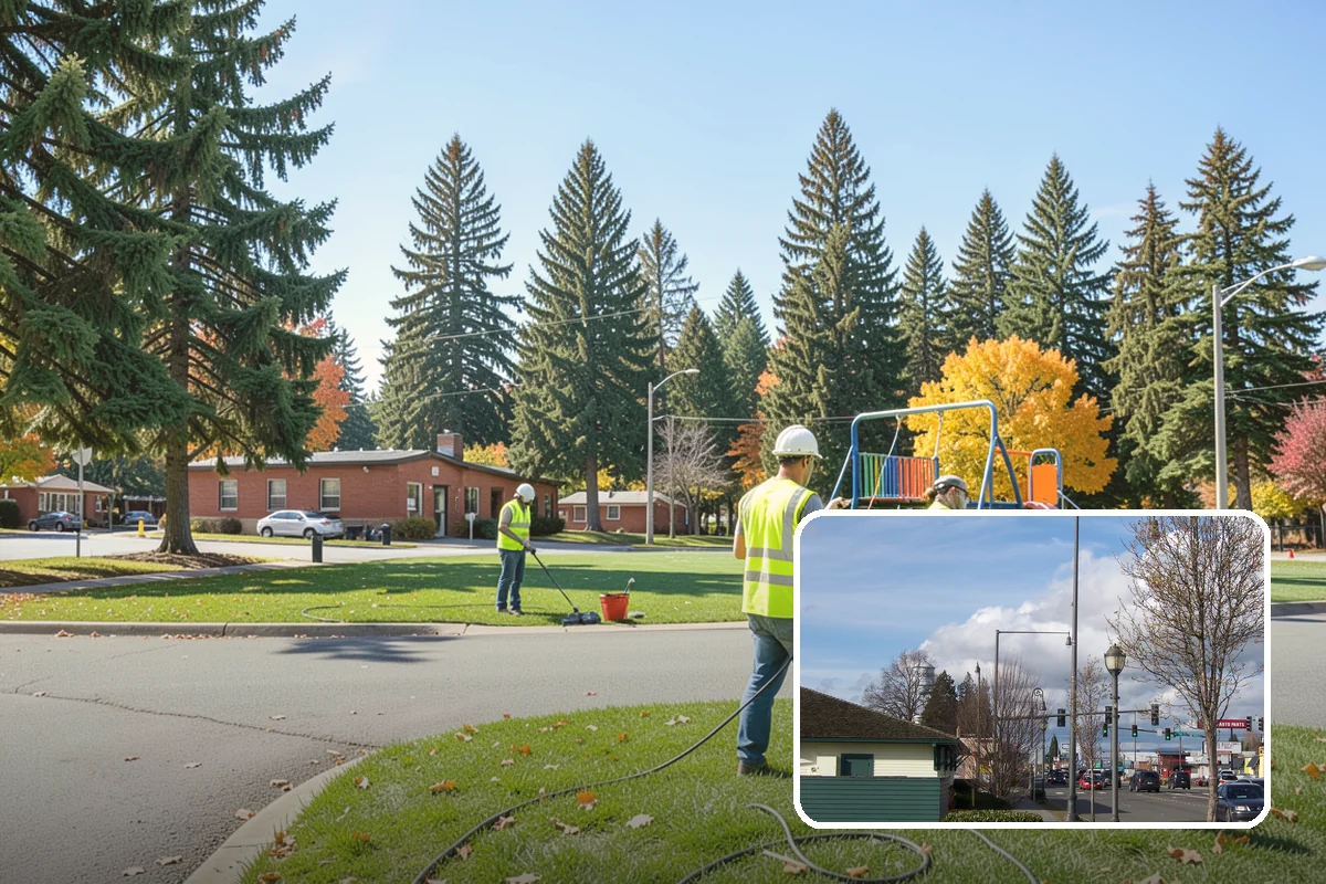 Kiosk Installation in Marysville, Snohomish County, WA - Provides a protected, official surface for public postings and maps
