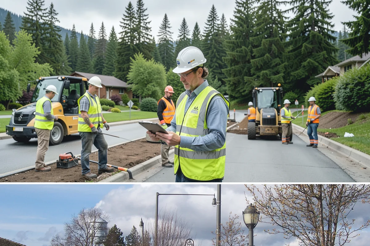 Kiosk Installation in Marysville, Snohomish County, WA - Footing and installation work is best scheduled in drier months for reliable concrete cures, though covered kiosks can be set...