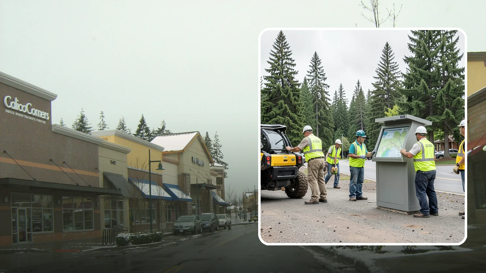 Kiosk Installation in Mill Creek, Snohomish County, WA - We install community information kiosks at trailheads, parks, and civic gathering places for posted notices and maps.