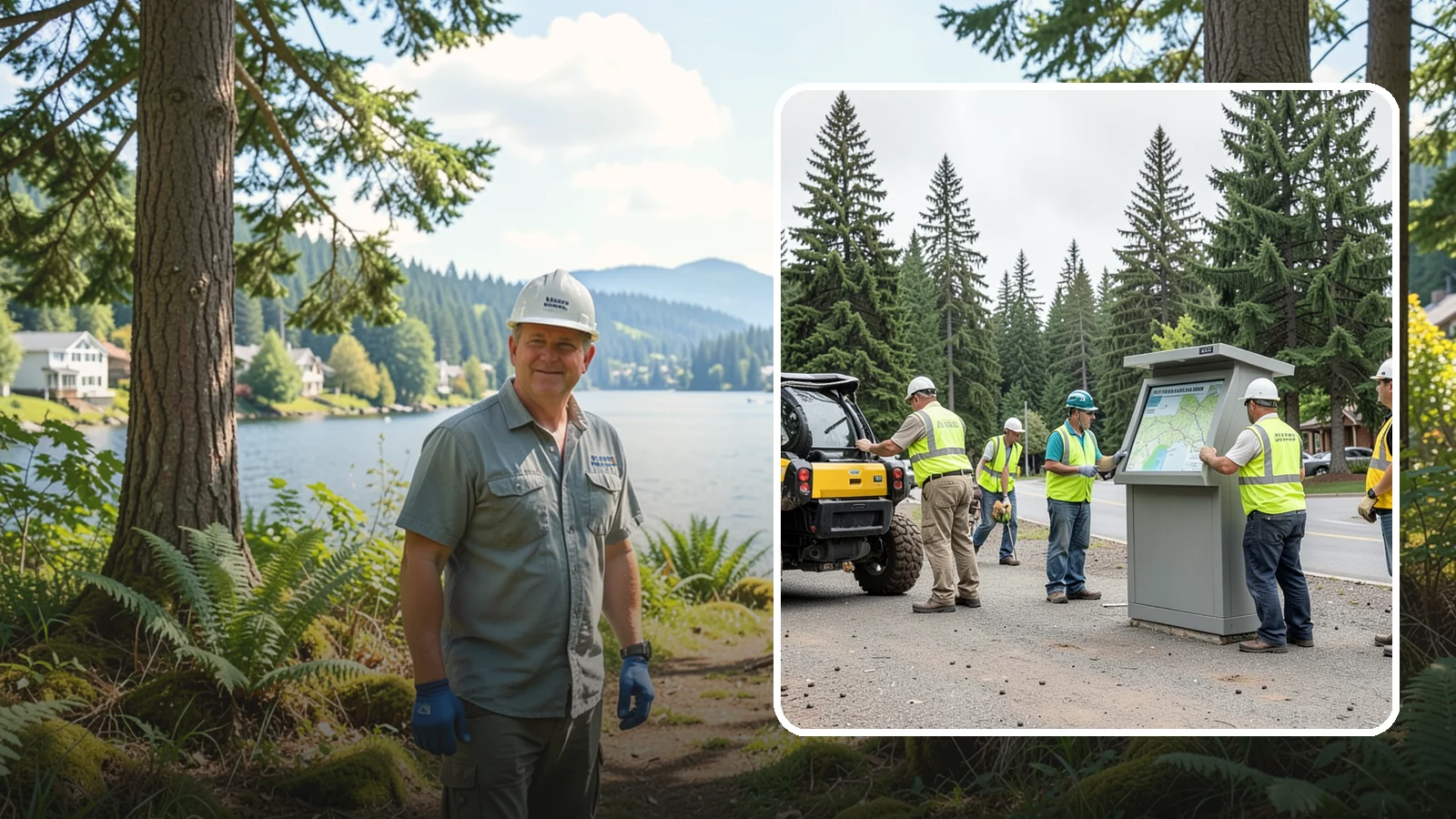 Kiosk Installation in Milton, King County, WA - We install community information kiosks at trailheads, parks, and civic gathering places for posted notices and maps.
