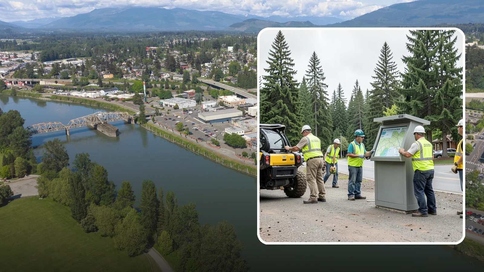 Kiosk Installation in Mount Vernon, Skagit County, WA - We install community information kiosks at trailheads, parks, and civic gathering places for posted notices and maps.