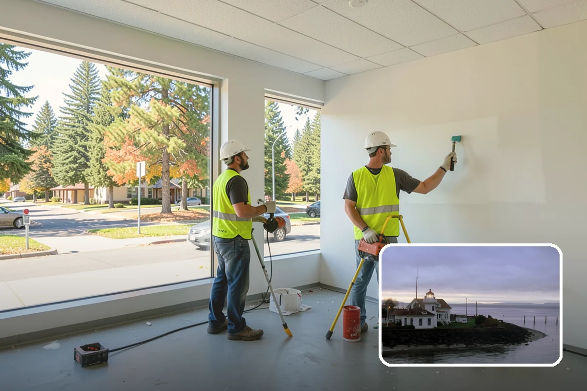 Kiosk Installation in Mukilteo, Snohomish County, WA - Provides a protected, official surface for public postings and maps