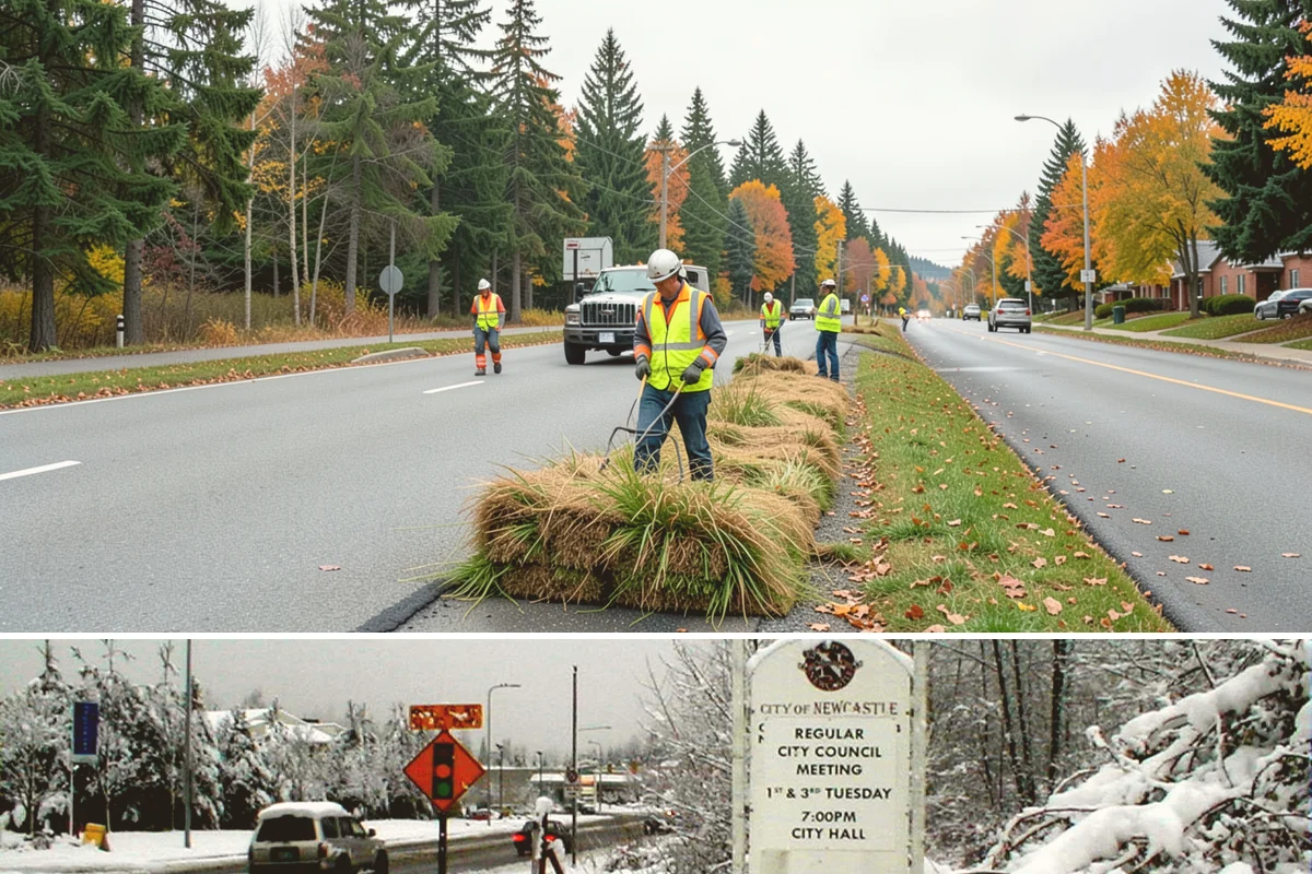Kiosk Installation in Newcastle, King County, WA - Footing and installation work is best scheduled in drier months for reliable concrete cures, though covered kiosks can be set...