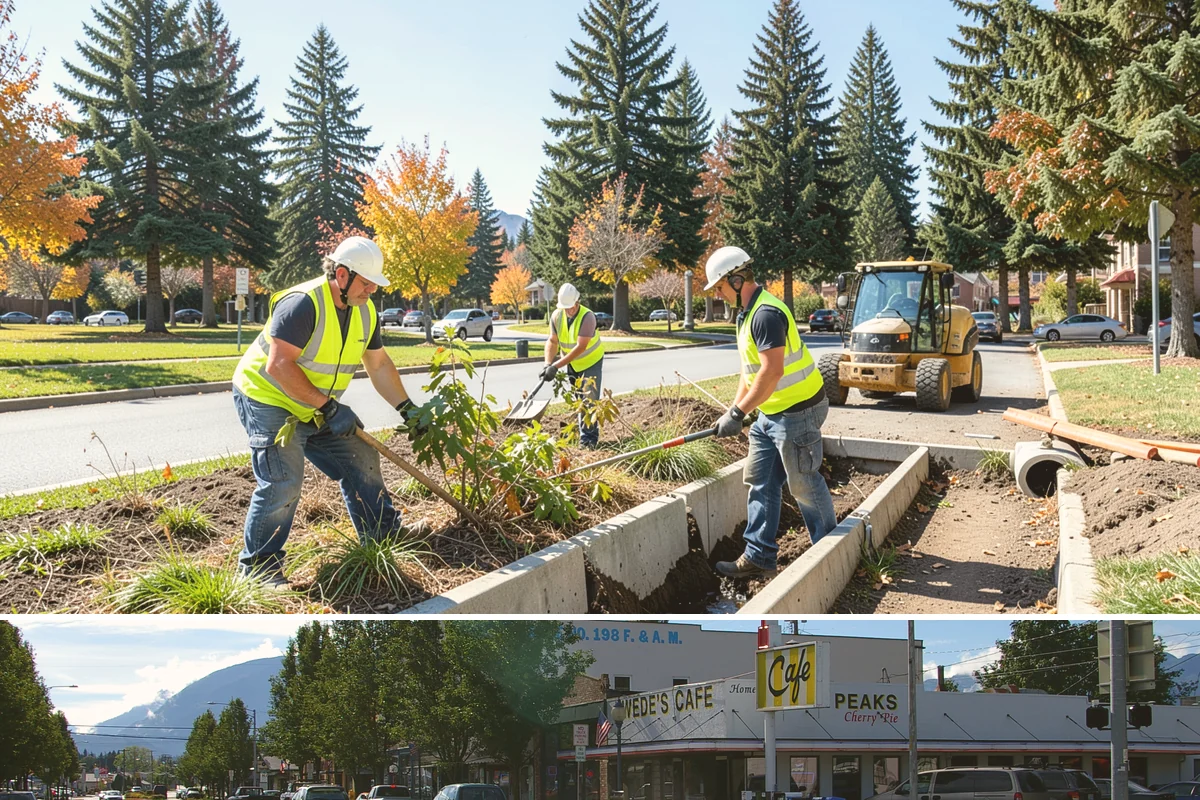 Kiosk Installation in North Bend, King County, WA - Footing and installation work is best scheduled in drier months for reliable concrete cures, though covered kiosks can be set...