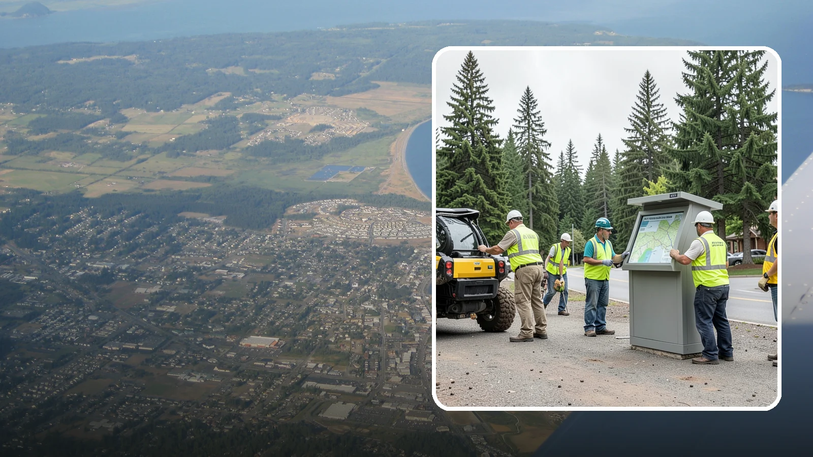Kiosk Installation in Oak Harbor, Island County, WA - We install community information kiosks at trailheads, parks, and civic gathering places for posted notices and maps.