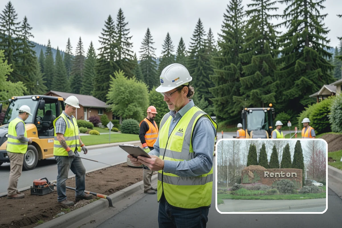 Kiosk Installation in Renton, King County, WA - Provides a protected, official surface for public postings and maps