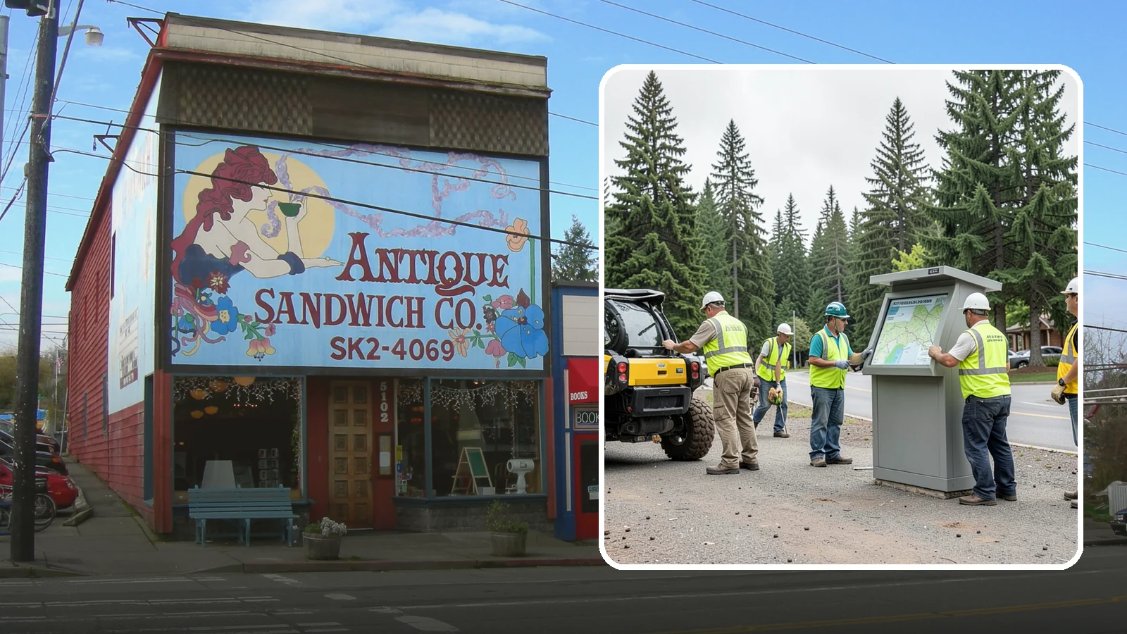 Kiosk Installation in Ruston, Pierce County, WA - We install community information kiosks at trailheads, parks, and civic gathering places for posted notices and maps.
