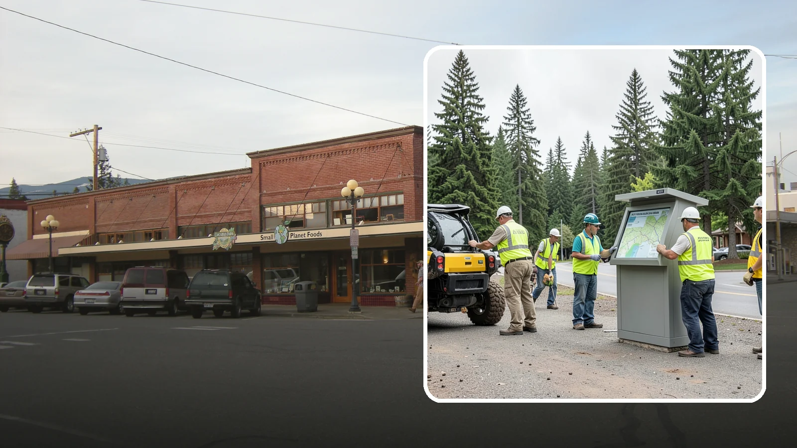 Kiosk Installation in Sedro-Woolley, Skagit County, WA - We install community information kiosks at trailheads, parks, and civic gathering places for posted notices and maps.