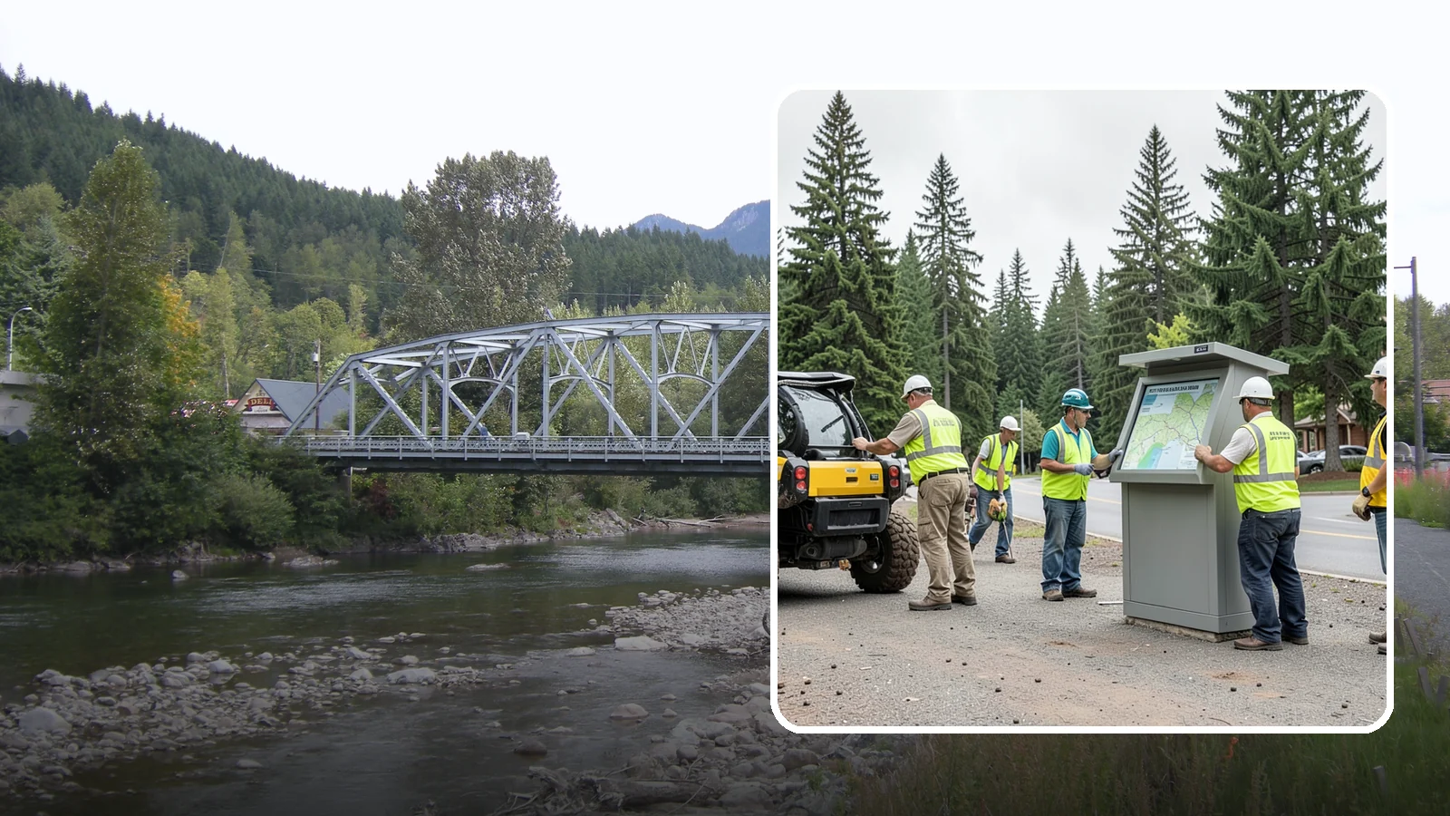 Kiosk Installation in Skykomish, King County, WA - We install community information kiosks at trailheads, parks, and civic gathering places for posted notices and maps.