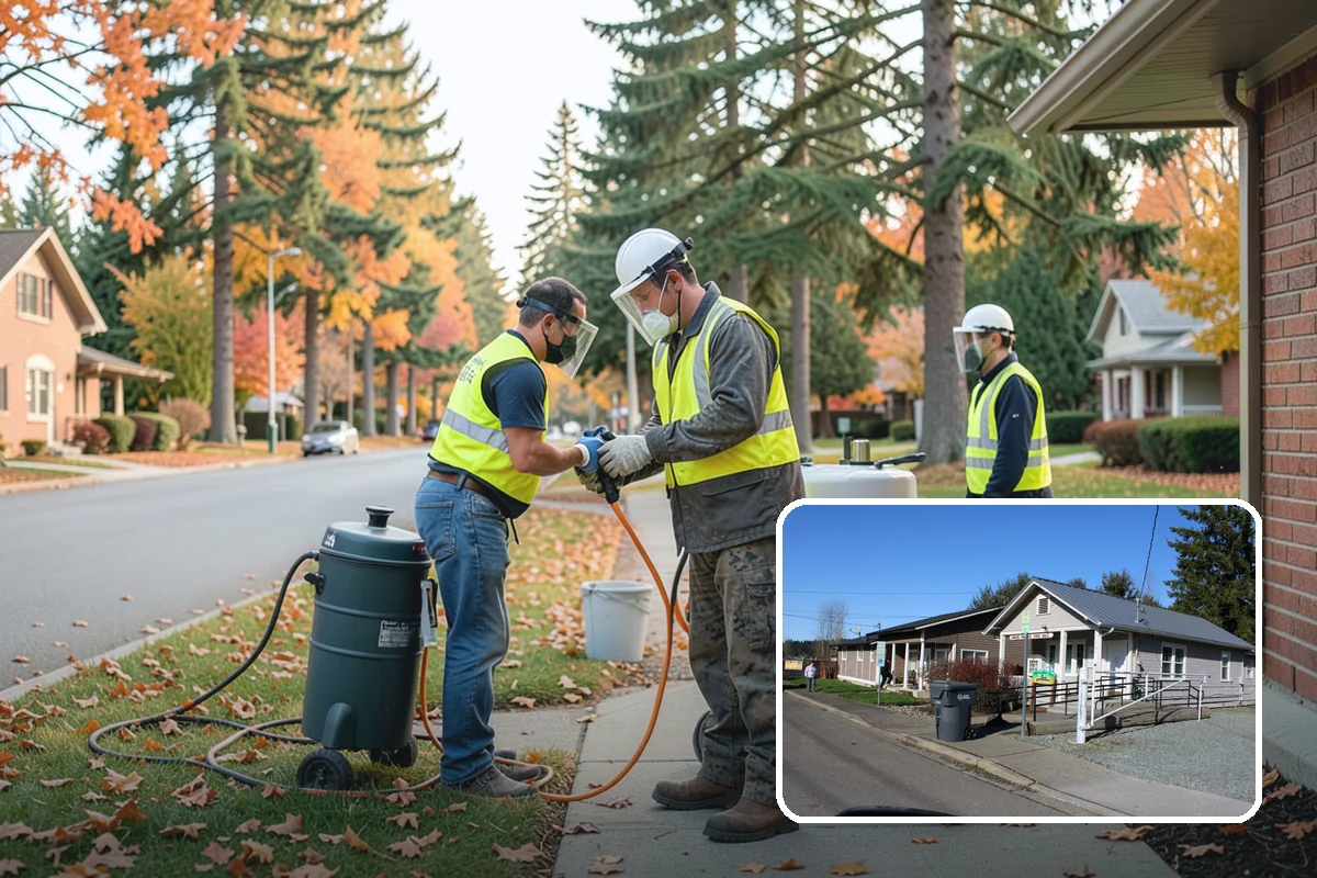 Kiosk Installation in South Prairie, Pierce County, WA - Provides a protected, official surface for public postings and maps