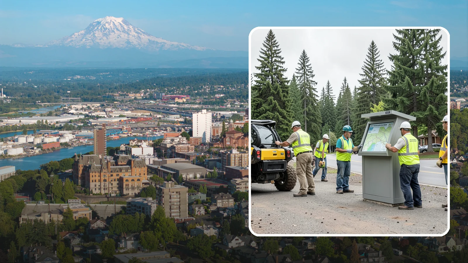 Kiosk Installation in Tacoma, Pierce County, WA - We install community information kiosks at trailheads, parks, and civic gathering places for posted notices and maps.