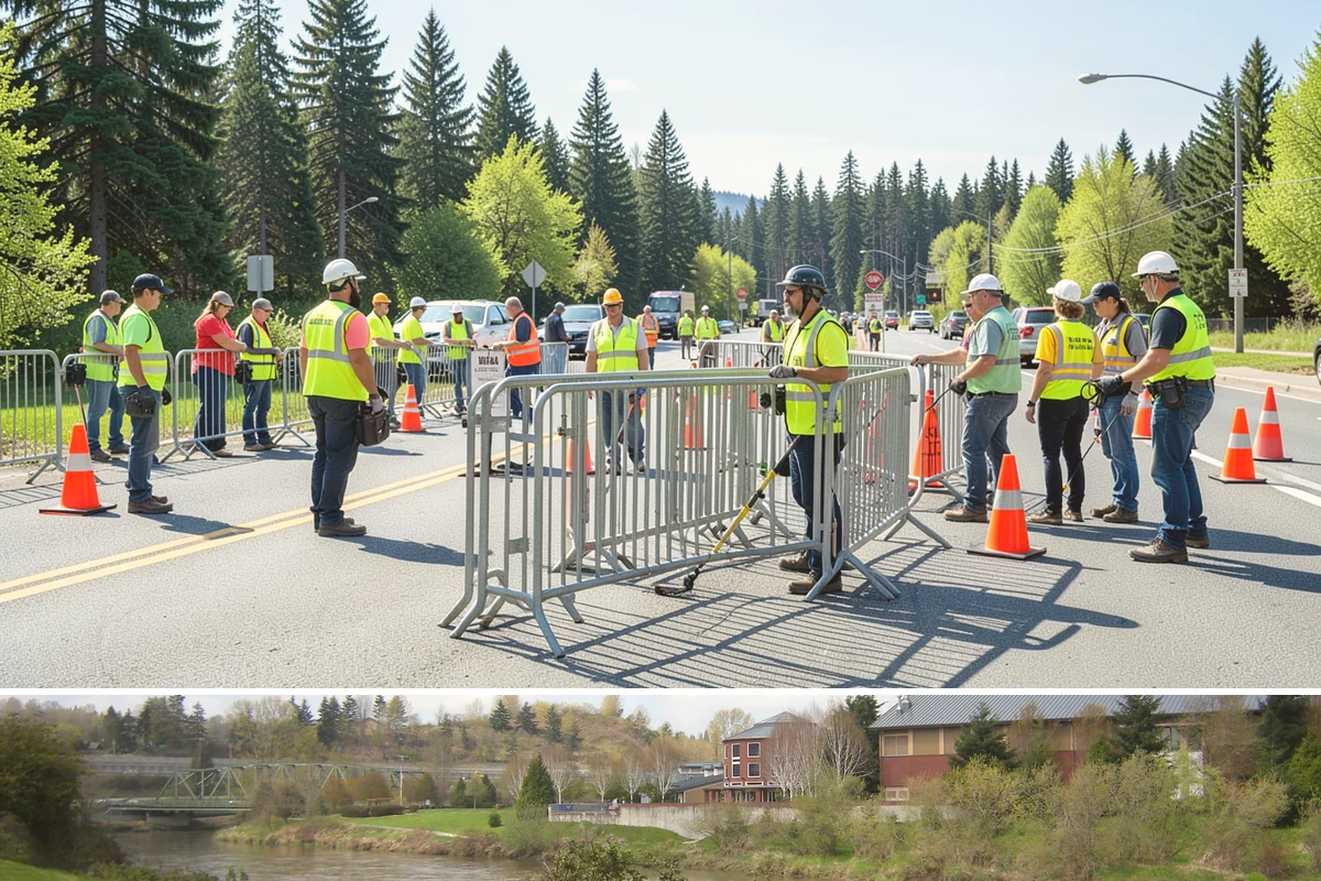 Kiosk Installation in Tukwila, King County, WA - Footing and installation work is best scheduled in drier months for reliable concrete cures, though covered kiosks can be set...