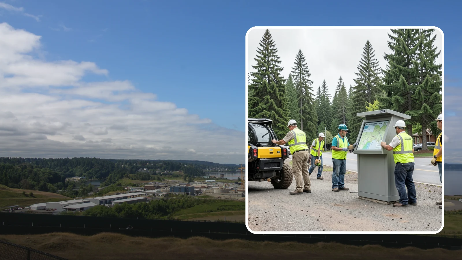 Kiosk Installation in University Place, Pierce County, WA - We install community information kiosks at trailheads, parks, and civic gathering places for posted notices and maps.
