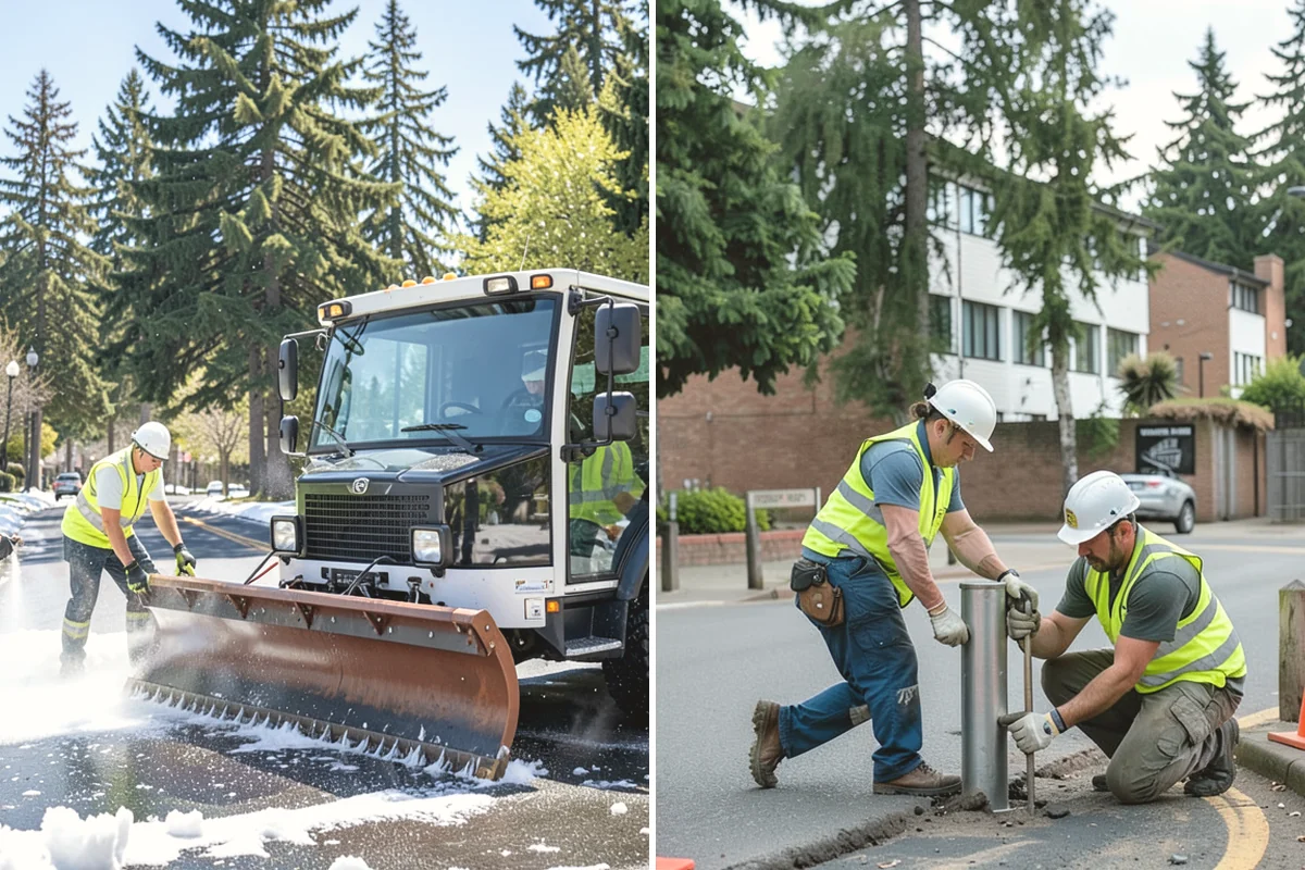 Kiosk Installation in University Place, Pierce County, WA - Confirm kiosk model, materials, and footing details