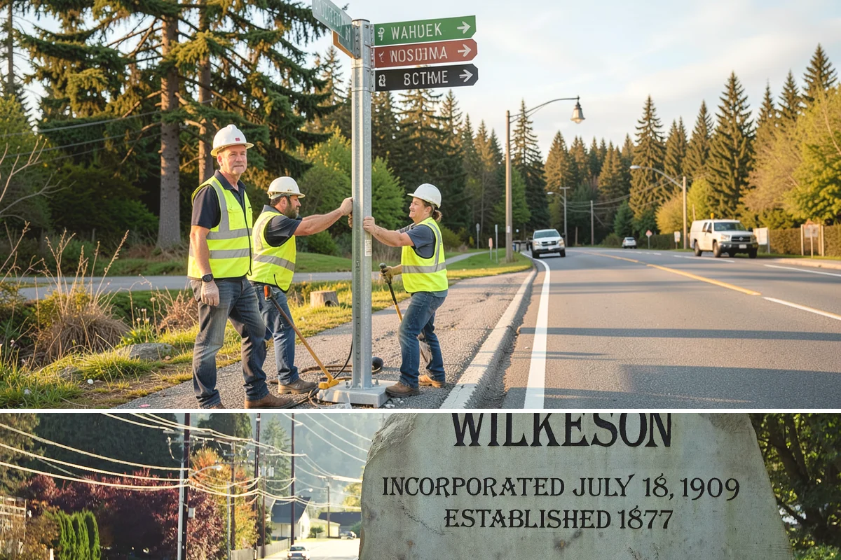 Kiosk Installation in Wilkeson, Pierce County, WA - Footing and installation work is best scheduled in drier months for reliable concrete cures, though covered kiosks can be set...