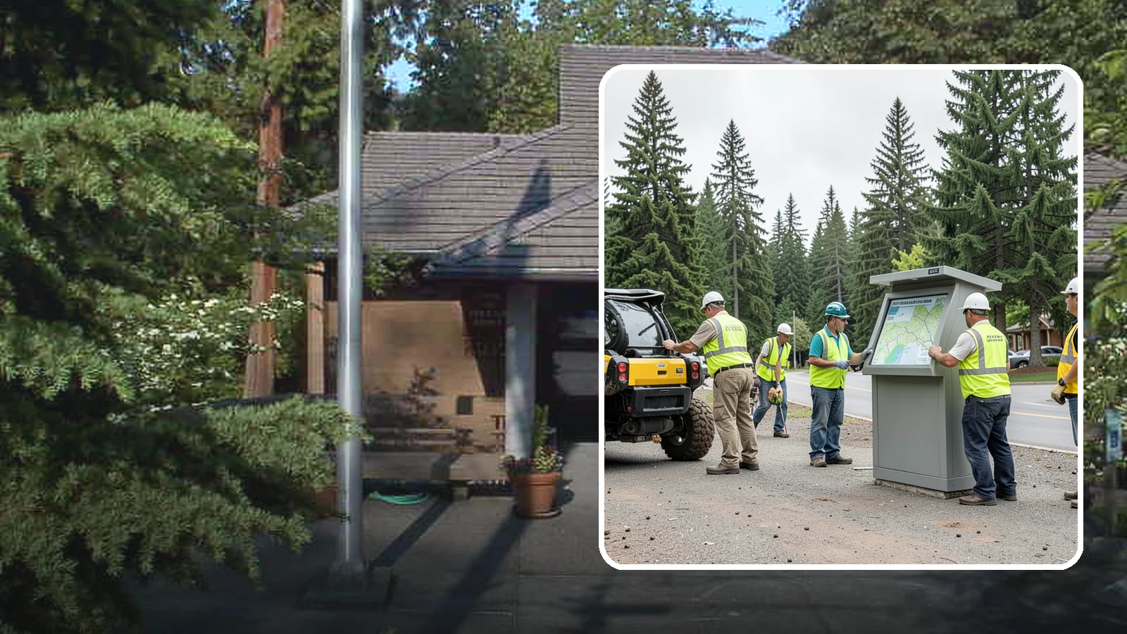 Kiosk Installation in Yarrow Point, King County, WA - We install community information kiosks at trailheads, parks, and civic gathering places for posted notices and maps.