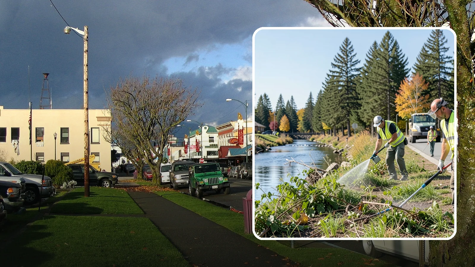 Knotweed Treatment in Arlington, Snohomish County, WA - Multi-year stem-injection and foliar program to suppress invasive knotweed along waterways and public land.